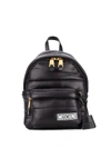 MOSCHINO LOGO-PATCH QUILTED BACKPACK