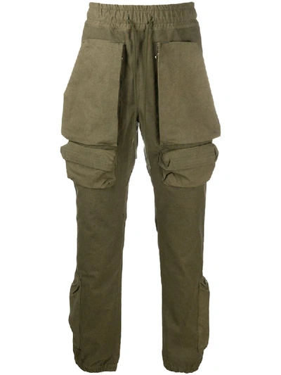 Readymade Straight Leg Front Flap Pocket Trousers In Khaki