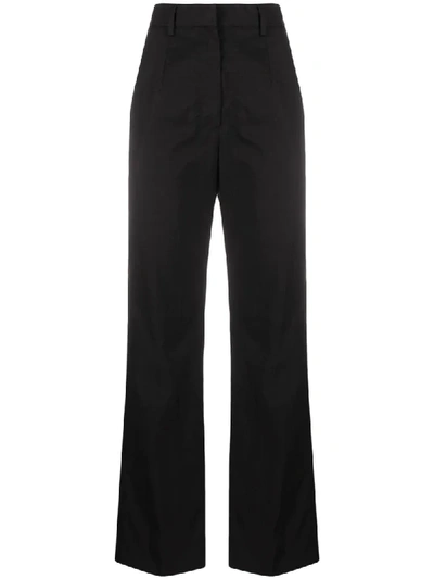 Mm6 Maison Margiela Straight-leg Tailored Trousers In Black