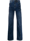 Y/PROJECT HIGH WAISTED STRAIGHT LEG JEANS