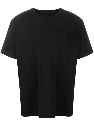 Sacai Chest-pocket T-shirt In Black