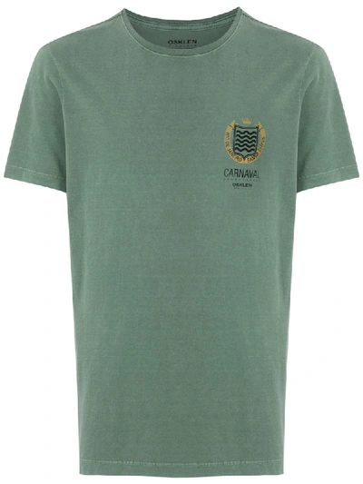 Osklen Stone Vintage Samba Series T-shirt In Green