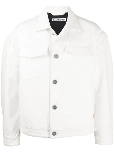 Acne Studios Cotton Twill Jacket Off White