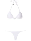 Amir Slama Triangle Top Bikini Set In White