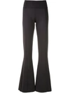 Amir Slama Panelled Flared Trousers In Black