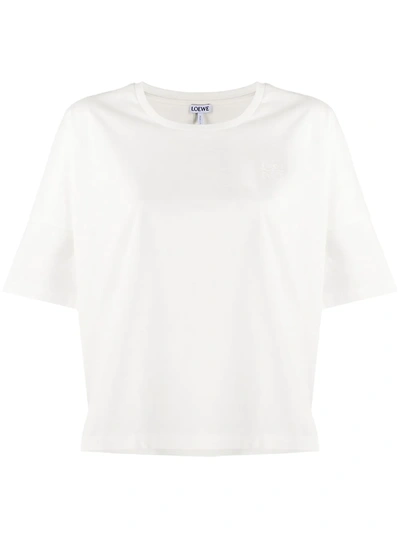 Loewe Short-sleeve Anagram Oversized T-shirt In White