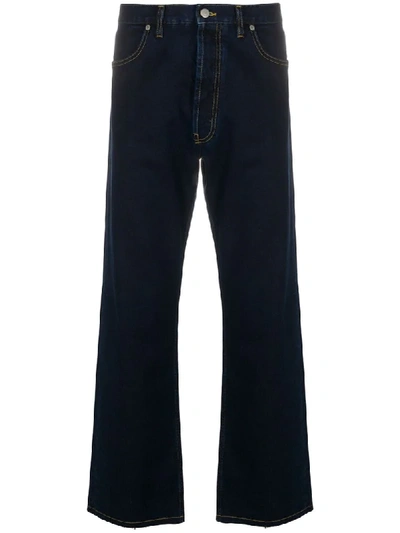 Maison Margiela Cropped Wide-leg Jeans In Blue