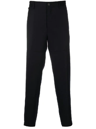 Lanvin High-rise Straight-leg Trousers In Blue