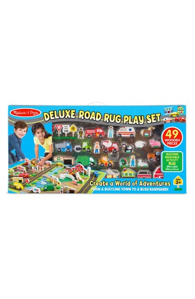 Melissa & Doug Kids' Road Rug Play Set In Green