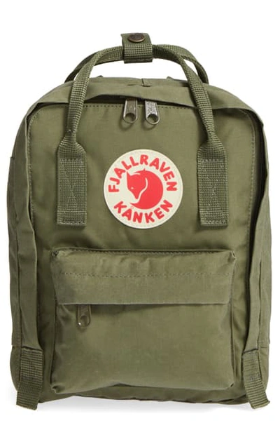 Fjall Raven 'mini Kanken' Water Resistant Backpack In Green
