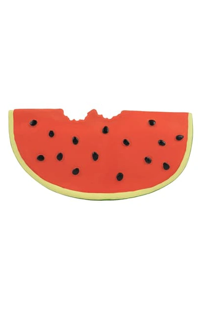 Oli & Carol Kids' Infant Oli And Carol Wally The Watermelon Teething Toy In Red
