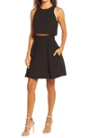 Black Halo Sanibel Two-piece Minidress In Black