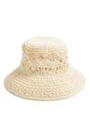 TOPSHOP STRAW DOME BUCKET HAT,19S01SNAT