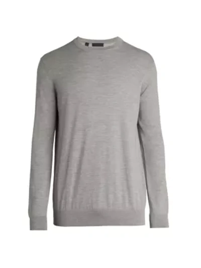 Saks Fifth Avenue Collection Lightweight Cashmere Crewneck Sweater In Grey
