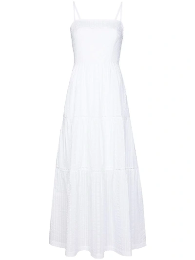 Heidi Klein Fraser Island 叠层伞形中长连衣裙 In White