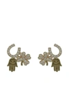 SYDNEY EVAN 14KT YELLOW GOLD PROTECTION TRIO DIAMOND STUDS