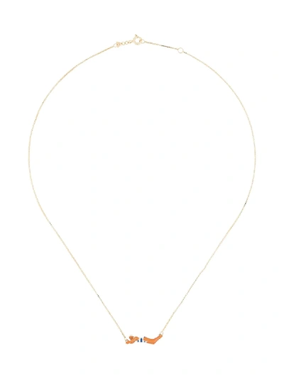 Aliita 9kt Yellow Gold Swimmer Necklace