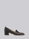 Thom Browne Tricolour Enamel Strap Loafers In Black