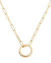 ISABEL MARANT LINK CHAIN RING NECKLACE,060059407922