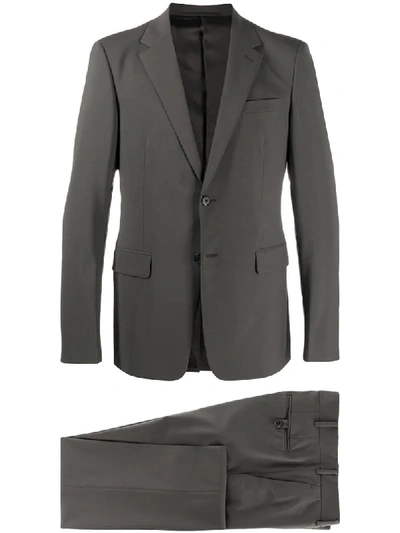 Prada Two-piece Virgin Wool Suit In F0d65 Ferro
