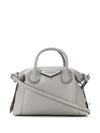 Givenchy Antigona Soft Medium Leather Tote In Grey