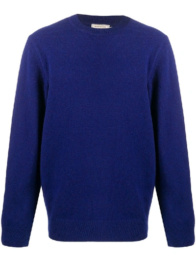 Maison Kitsuné Crewneck Jumper In Blue