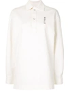 DION LEE BOXY-FIT POLO TOP