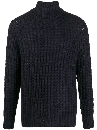 Nuur Waffle-knit Roll Neck Jumper In 10