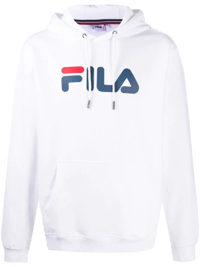 Fila Logo-print Hoodie In White