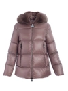 MONCLER SERIFUR DOWN JACKET IN BROWN