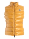 MONCLER GHANY WAISTCOAT IN MUSTARD COLOR