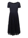 VALENTINO LACE SKIRT DRESS IN BLUE