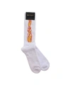 PALM ANGELS FLAMES SOCKS IN WHITE