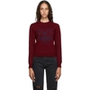 KENZO BURGUNDY TIGER SWEATER