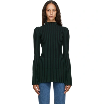 Kenzo Dark Green Ribbed Jumper