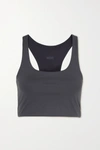 Girlfriend Collective + Net Sustain Paloma Recycled Stretch Sports Bra In Gray