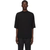 JIL SANDER BLACK MOCK NECK T-SHIRT