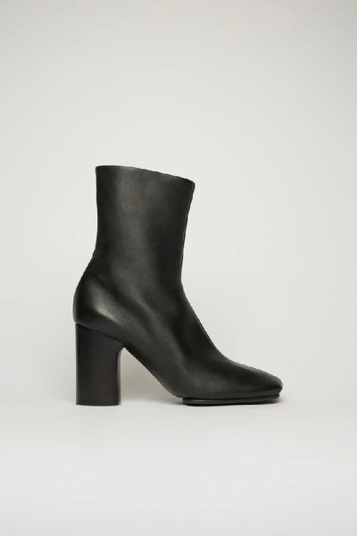 Acne Studios Leather Ankle Boots Black