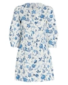 DEREK LAM 10 CROSBY Ottilie Floral Cotton Mini Dress,060053254942