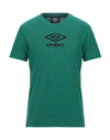 Umbro T-shirt In Emerald Green
