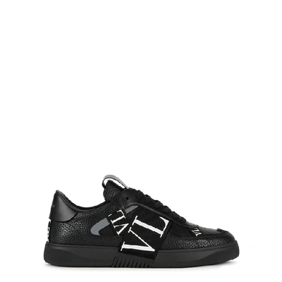 Valentino Garavani Man Sneakers Black Size 7 Leather, Textile Fibers
