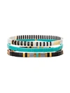 Eye Candy La Women's Luxe 3-piece Goldplated & Cubic Zirconia Stretch Bracelet Set