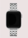 Kate Spade Silver Scallop Link Stainless Steel Bracelet 38/40mm Band For Apple Watch In Silver