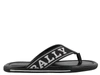Bally Logo Strap Flip Flops In Black
