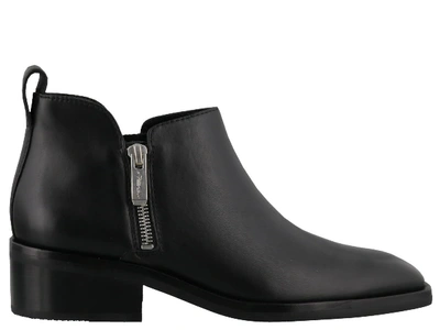 3.1 Phillip Lim Alexa Leather Ankle Boots In Black