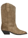 Isabel Marant Duerto Textured Style Boots In Taupe