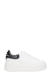 ASH MOBYSTUD 01 trainers IN WHITE LEATHER,11446865