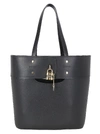 CHLOÉ ABY MEDIUM LEATHER TOTE BAG IN SMALL GRAIN & SMOOTH COWHIDE,11447079