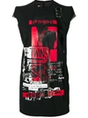 Dsquared2 Printed Shift Dress In Black