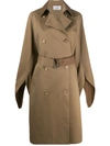 VICTORIA VICTORIA BECKHAM DOUBLE-BREASTED TRENCH COAT